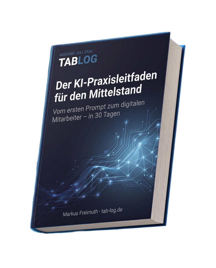 Der KI-Praxisleitfaden für den Mittelstand als Buch-Mockup